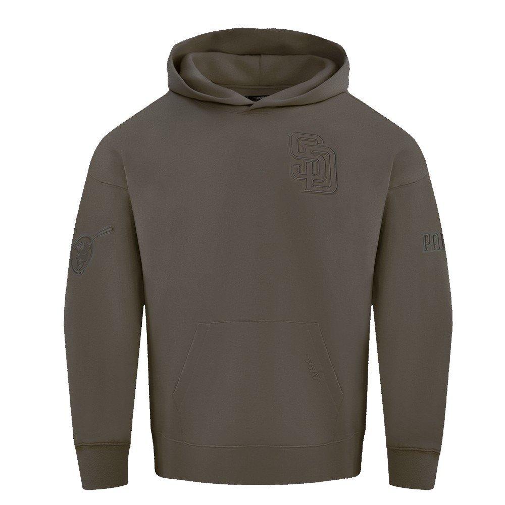 Pro Standard Men's MLB San Diego Padres Neutral Drop Shoulder Pullover Hoodie - Dk Taupe - DK TAUPE